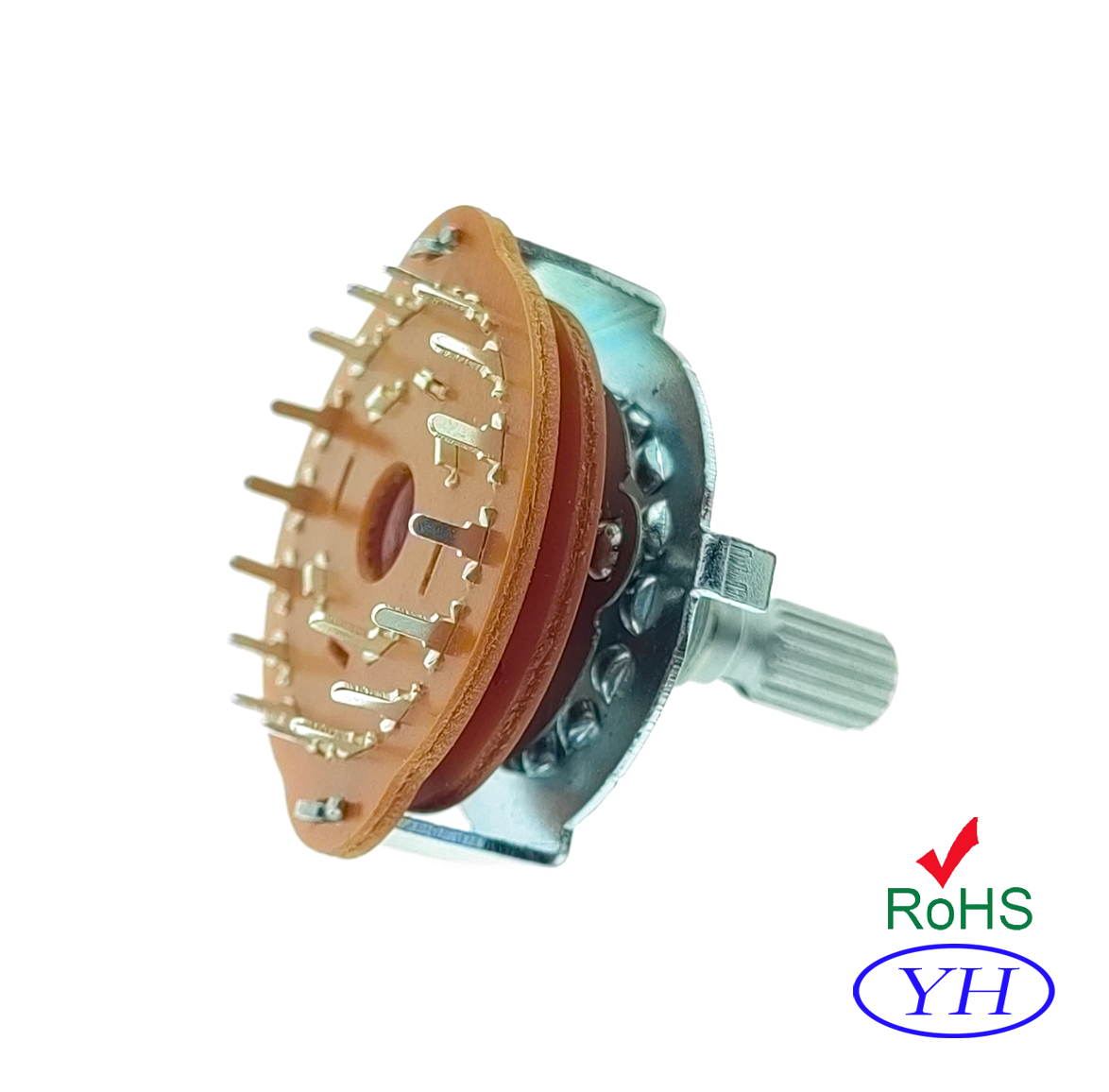 16 Position Rotary Switch RS30  SR3012 30mm New Products OEM 1P8T 1P16T  1 2 3 pole 9 10 11 12 13 14 15 16 position shorting MBB For audio